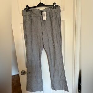 Torrid bootcut ponte pants, black and white plaid, Torrid size 16R (1X or 16-18)